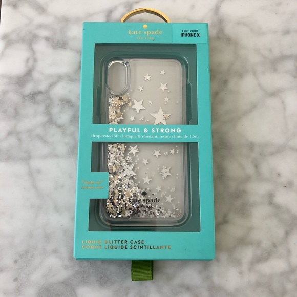 kate spade Accessories - Kate Spade Glitter Star iPhone X Case *NEW*